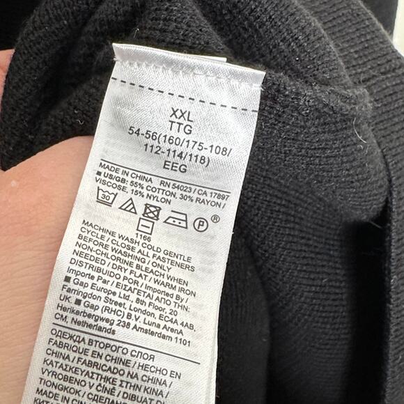 BANANA REPUBLIC Mati Oversized Sweater Blazer Coatigan Cardigan Black {51} - Picture 5 of 6